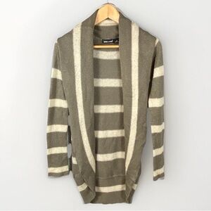 Wet Seal Vintage Y2K Cardigan Sweater Women’s M Fitted Striped Grunge Indie